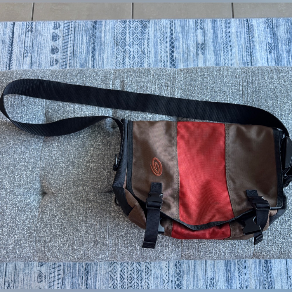 Timbuk2 Orange and Brown Messenger Bag